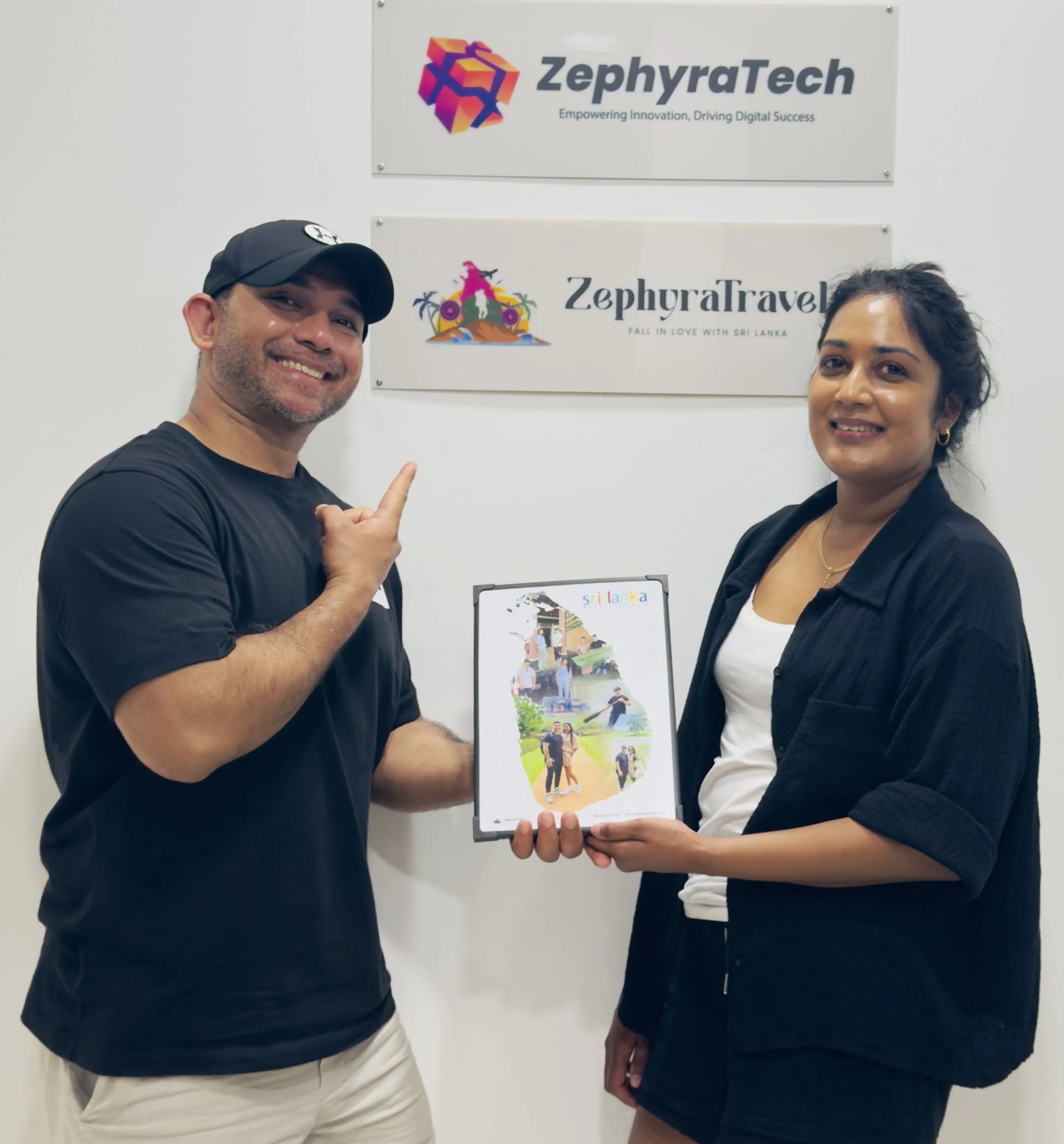Zephyra Travels guests at the office